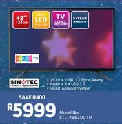 Sinotec 49"(124cm) Full HD Smart LED TV STL-49E3001M