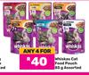 Whiskas Cat Food Pouch Assorted-For Any 4 x 85g