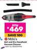 Milex Wet & Dry Handheld Vacuum Cleaner