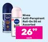 Nivea Anti-Perspirant Roll-On Assorted-Each