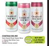 Chateau Del Rei Semi Sweet Rose, Sweet Wine Or Sweet Red Wine Cans-2 x 6 x 250ml 