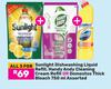 Sunlight Dishwashing Liquid Refill,Handy Andy Cleaning Cream Refill 750ml-For All 3 