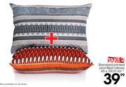 2 Standard Printed And Filled Pillows 45x70cm