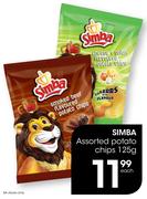 Simba Assorted Potato Chips-125g Each