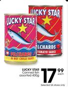 Lucky Star Canned Fish Assorted-400g Each