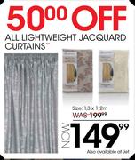 All Lightweight Jacquard Curtains 1.3x1.2m