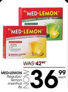 Med-Lemon Regular/Lemon Menthol-8's Each