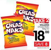 Willards Cheas Naks-2 x 150g