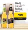 Miller Lime Or Genuine Draft NRBs-24 x 330ml Per Case