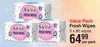 Baby Things Value Pack Fresh Wipes 3 x 80 Wipes-Per Pack