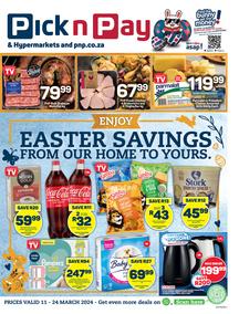 Pick n Pay Gauteng, Free State, North West, Mpumalanga, Limpopo and Northern Cape : Easter Specials (11 March - 24 March 2024)