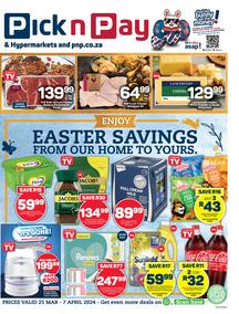 Pick n Pay Gauteng, Free State, North West, Mpumalanga, Limpopo and Northern Cape : Easter Savings (25 March - 07 April 2024) 