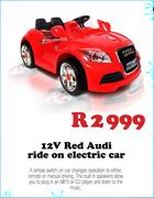 12V Red Audi ride on electric car with remote control -