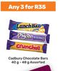 Cadbury Chocolate Bars Assorted-For Any 3 x 40g/48