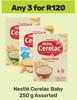 Nestle Cerelac Baby Assorted-For Any 3 x 250g
