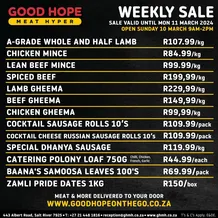 Good Hope Meat Hyper : Specials (08 March - 10 March 2024)