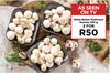 White Button Mushroom Punnets-For 3 x 200g