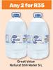 Great Value Natural Still Water-For Any 2 x 5L   