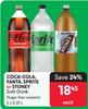 Coca Cola, Fanta, Sprite Or Stoney Soft Drink (Sugar Free Variants)-2L/2.25L Each