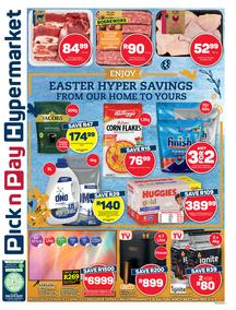 Pick n Pay Hypermarket Gauteng, Free state, North West : Easter Hyper Savings (25 March - 07 April 2024)
