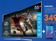Samsung 55" SUHD Curved Smart TV 55JS9000 + Samsung Note 5