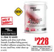 Fired Earth 5Ltr Pink To White