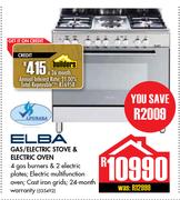 Elba Gas/Electric Stove & Electric Oven