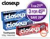 Close Up Toothpaste Assorted-125g