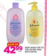 Johnson's Baby Wash Top To Toe Or Bed Time-Each