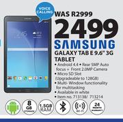 Samsung Galaxy Tab E 9.6" 3G Tablet