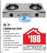 Alva 2 Burner Gas Stove-GC504