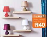 Ribbed Teardrop Lamp Sets-For Any 2