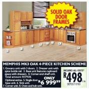 Memphis MK3 OAK 4 Piece Kitchen Scheme