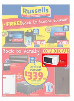 Russells : Back To School (28 Dec - 21 Jan 2017), page 1