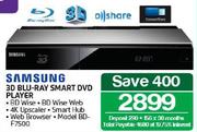 Samsung 3D Blu-Ray Smart DVD Player BD-F7500
