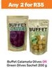 Buffet Calamata Olives Or Green Olives Sachet-For Any 2 x 200g