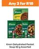 Knorr Dehydrated Packet Soup Assorted-For Any 3 x 50g