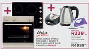 Univa Ceran Oven & Hob U246 + Sansui 3 Piece Appliance Pack