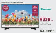Hisense 40" FHD LED TV