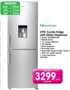 Hisense 299Ltr Combi Fridge With Water Dispenser-Each
