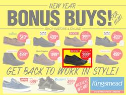 Kingsmead Shoes : New Year Bonus Buys (4 Jan - 31 Jan 2017), page 1
