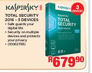 Kaspersky Total Security 2016-3 Devices