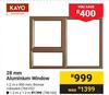 Kayo 28mm Aluminium Window 1.2m X 900mm
