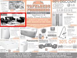 Tafelberg Furnishers : Appliances (01 Jul - 08 Jul 2015), page 1