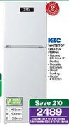 KIC 215Ltr White Top Freezer Fridge KTF523/1