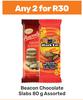 Beacon Chocolate Slabs Assorted-For Any 2 x 80g