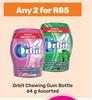 Orbit Chewing Gum Bottle Assorted-For Any 2 x 64g