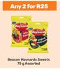 Beacon Maynards Sweets Assorted-For Any 2 x 75g