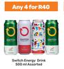 Switch Energy Drink Assorted-For Any 4 x 500ml