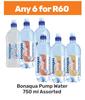 Bonaqua Pump Water Assorted-For Any 6 x 750ml